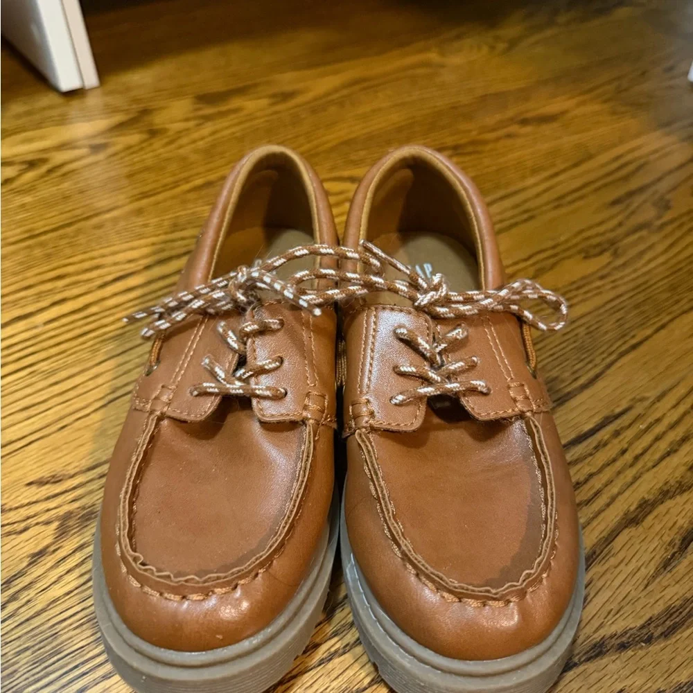 GAP Boys Brown Leather Dress Shoes